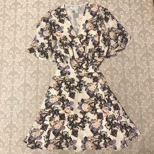 Floral wrap dress